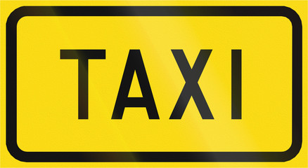 Road sign 534 in Finland - Taxi station