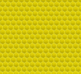 Yellow Pattern Hexagon Mosaic