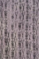 Painted wall with pattern