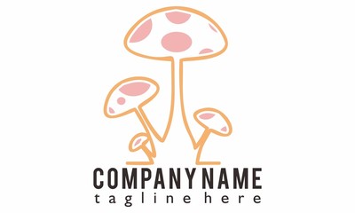 Mushrooms logo vector