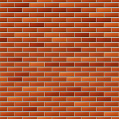 Seamless realistic brick wall
