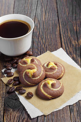 Cookies with coffee cup