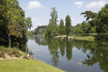 Lac inférieur du Bois de Boulogne à Paris