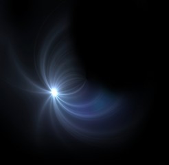 Obraz premium light expose half ring flare