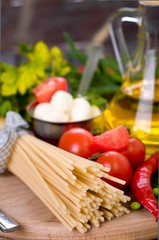  vegetables, spices and pasta