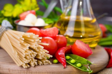  vegetables, spices and pasta