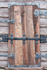 Old wooden door
