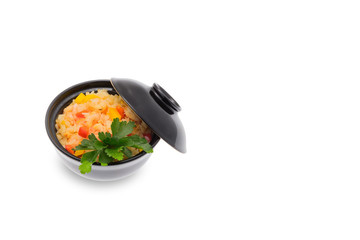 Rice and shrimps