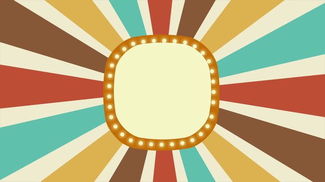 retro label on background, Video animation, HD 1080