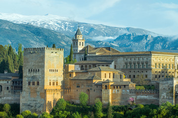 Fototapeta na wymiar alhambra palace in spain
