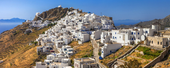 Scenery of Greek islands - Serifos, view with Hora village