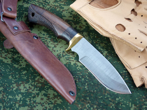 Knife tourist from Damascus  steel