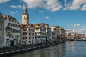 Zurich River in Switzerland