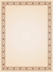 Decorative border frame certificate template 4 vector