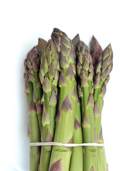 Tied green asparagus