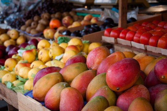 Mango Fruits for Sale in the Brazilian Market