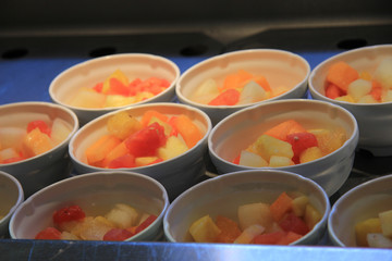 Fresh sliced fruit