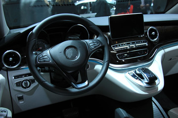 Modern car interior
