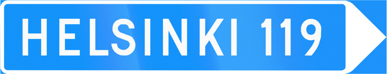 Finnish road sign no. 641. Direction sign © jojoo64