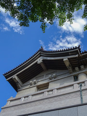 Fototapeta na wymiar modern Japanese roof