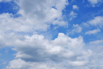 Obraz premium blue sky with white clouds