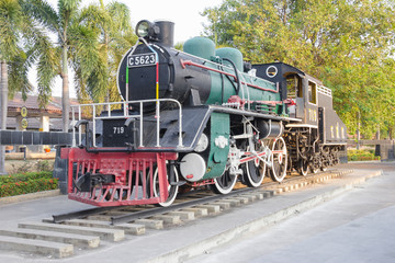 KANCHANABURI, THAILAND- JAN. 1:A old train at once was used on t