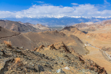 Viewpoint at the mountain road in Leh