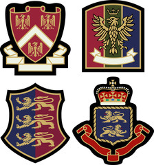 classic heraldic royal emblem badge shield
