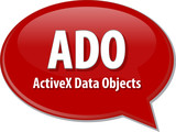 "DAO acronym definition speech bubble illustration" Stock photo and