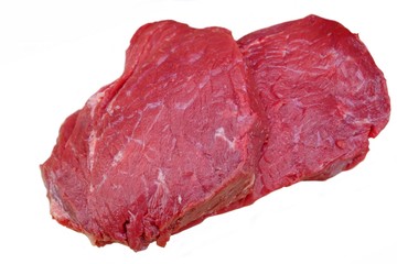Two Beefsteaks Isolated