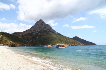 Adrasan beach in Antalya Turkey