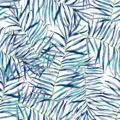 Obrazy  Akwarela tropikalny wzór liści