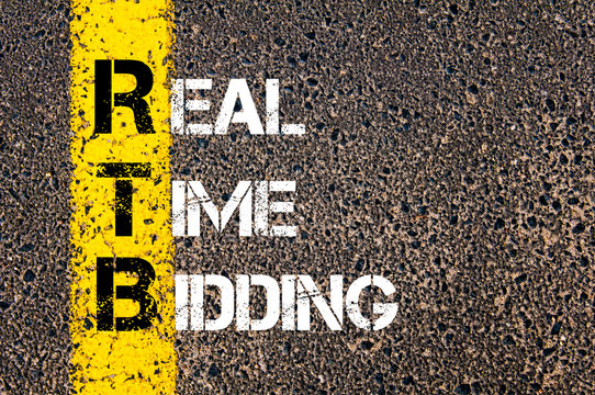 Business Acronym RTB as REAL TIME BIDDING