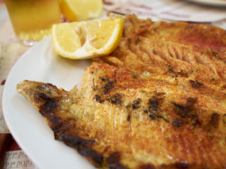 Grilled BBQ Trout fish