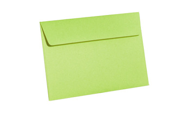 Color envelope isolate on white background