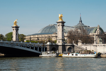 The River Seine and Pont Alexandre III. One of the main historic