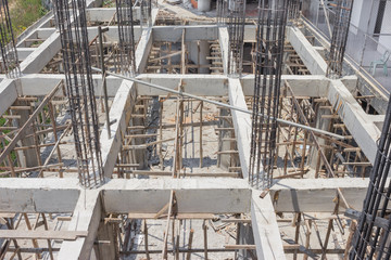 Top View building construction site