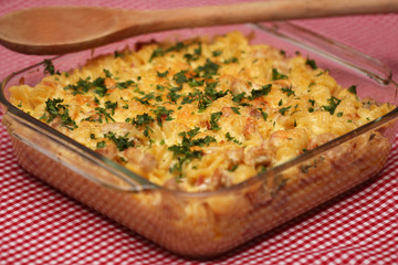 Chicken and Bacon Pasta Bake