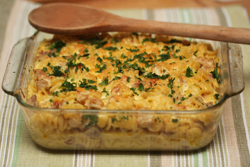 Chicken and Bacon Pasta Bake