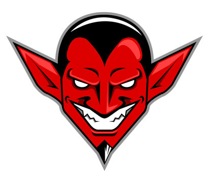 Vector illustration of devil head 