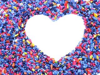 heart symbol with space for text