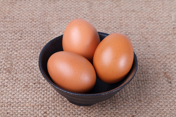 Eggs in a bowl