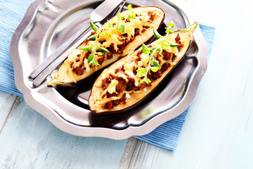 stuffed aubergines
