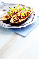 stuffed aubergines
