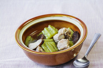 Bitter Melon Soup in pork rib Broth