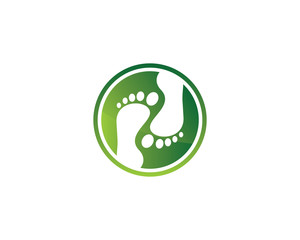 foot logo 1 icon template
