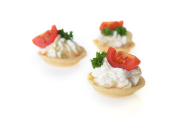 tartlet with cream
