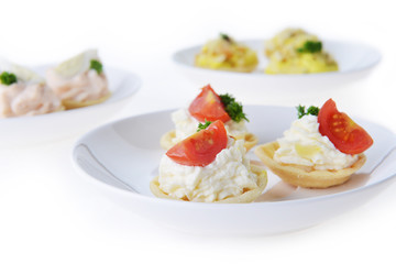tartlet with cream