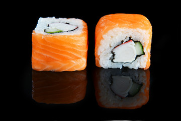sushi with salmon