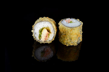 Delicious sushi rolls